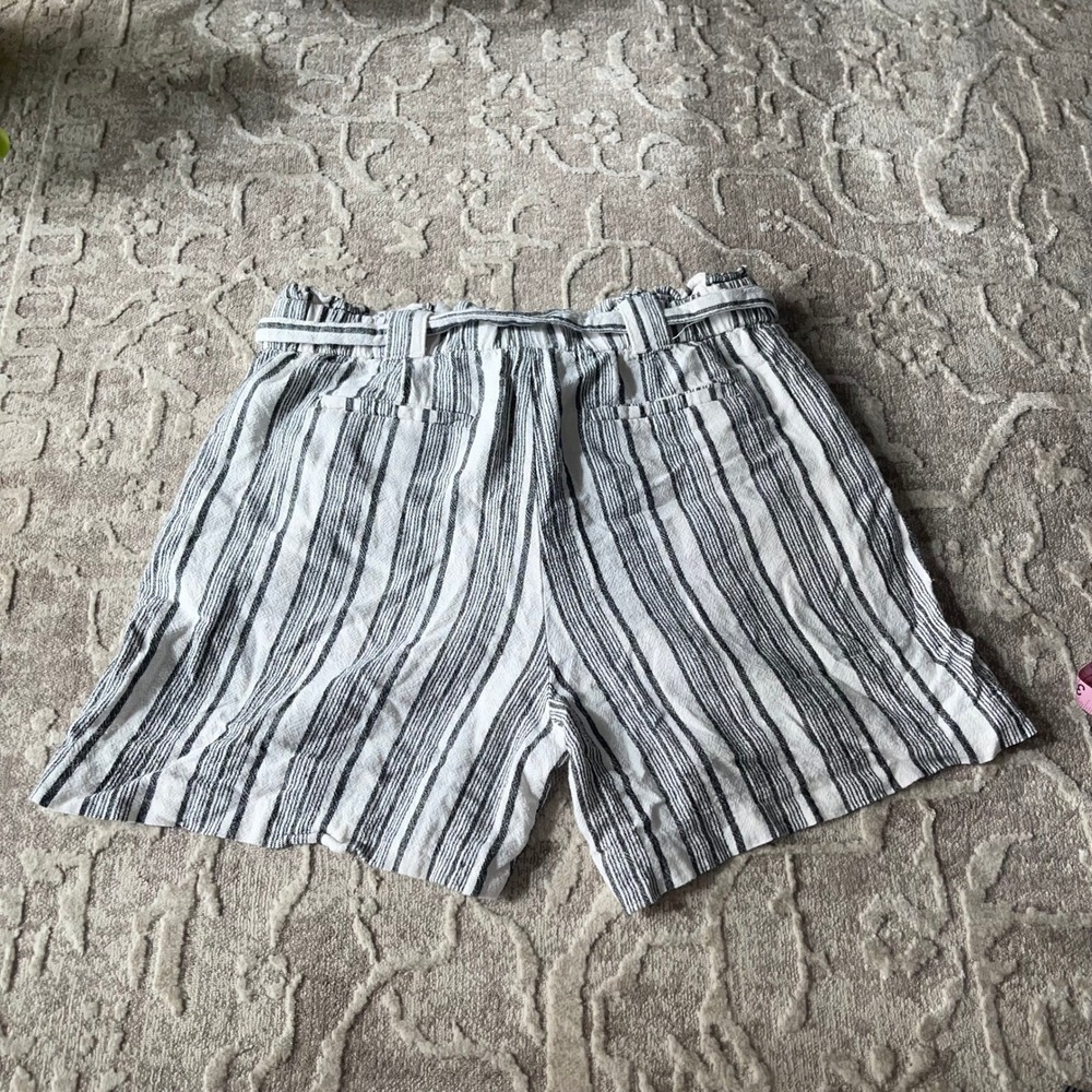 Mason & Belle Women's Striped Shorts Paperbag Waist Tie Casual Summer - Picture 8 of 8